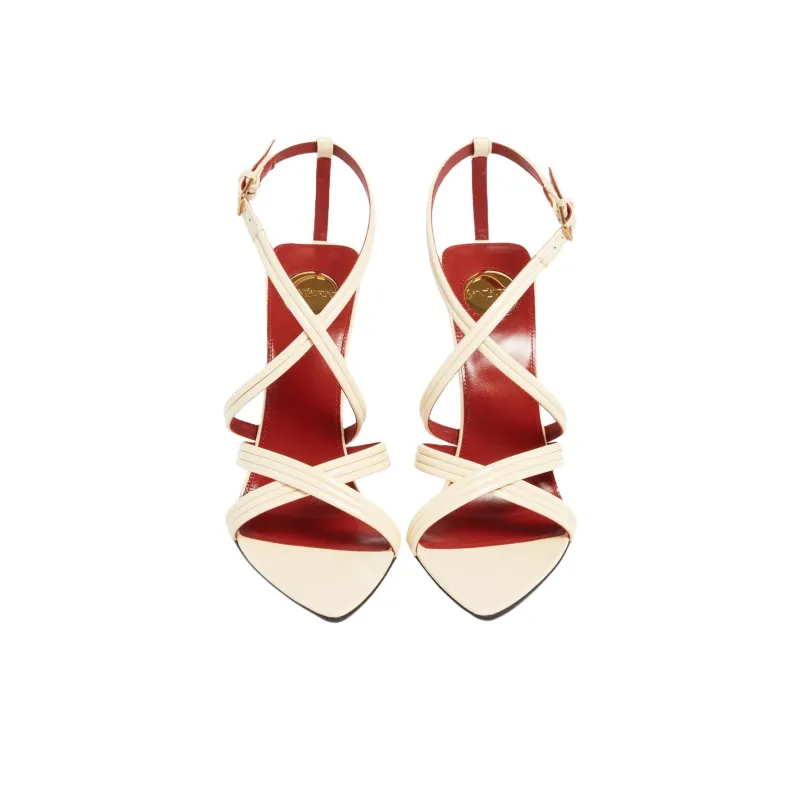 SAINT LAURENT Open Toe Wedge Sandals Women's-3