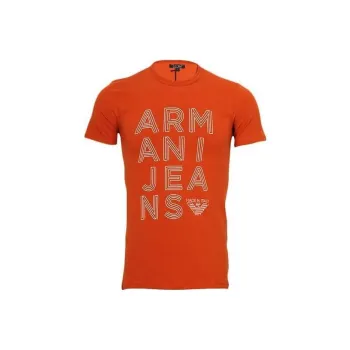 ARMANI JEANS T Shirts Men Red