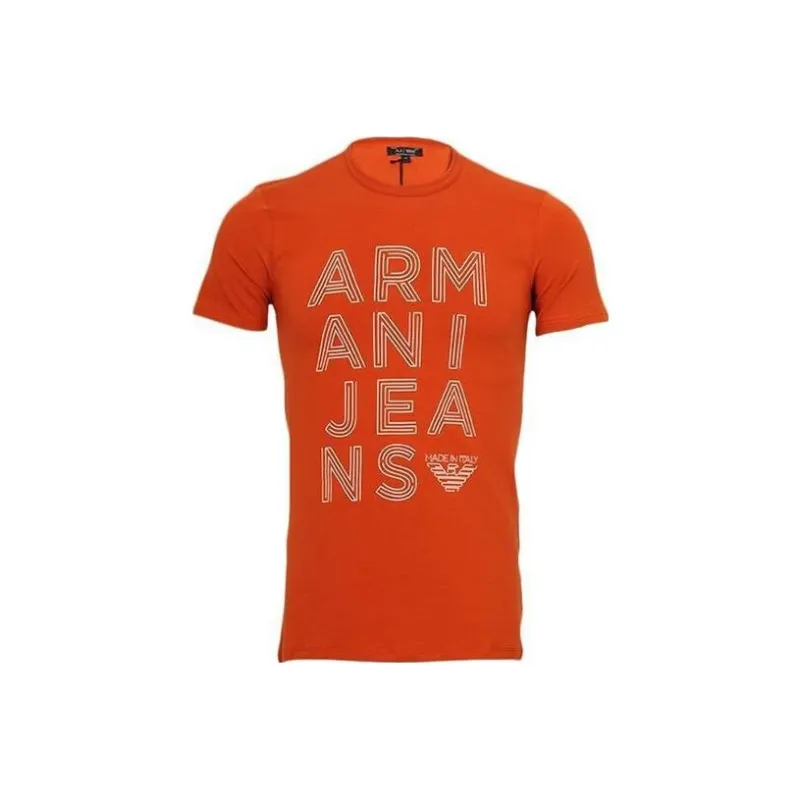 ARMANI JEANS T Shirts Men Red-0
