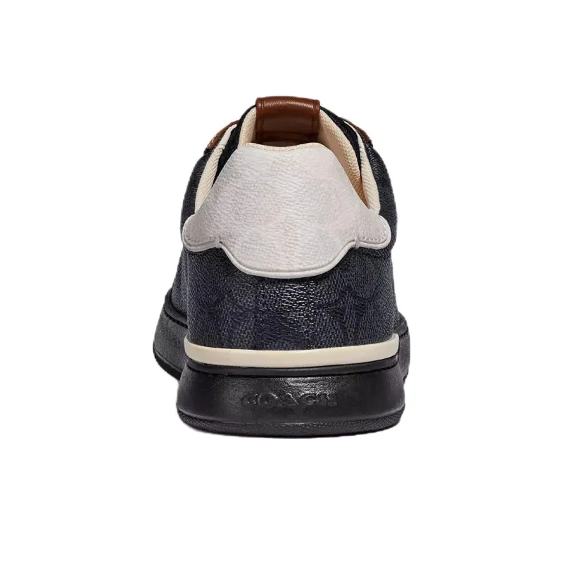 COACH Lowline Low Top Skateboard Shoes Men's Black-4