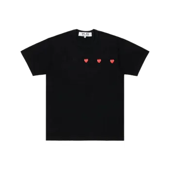 CDG Play SS24 T Shirt Unisex Black