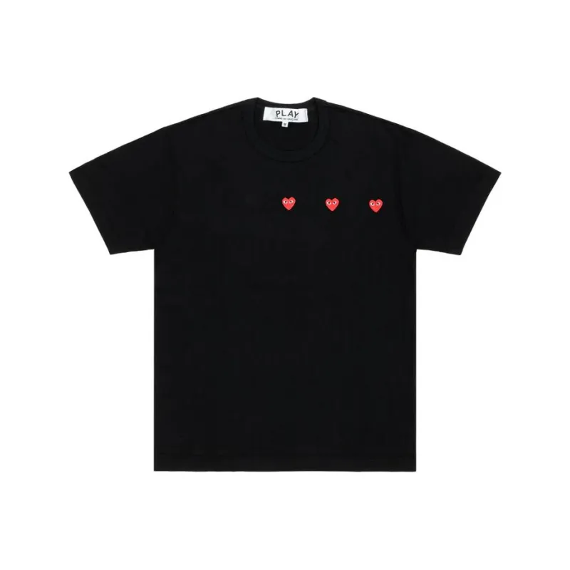 CDG Play SS24 T Shirt Unisex Black-0