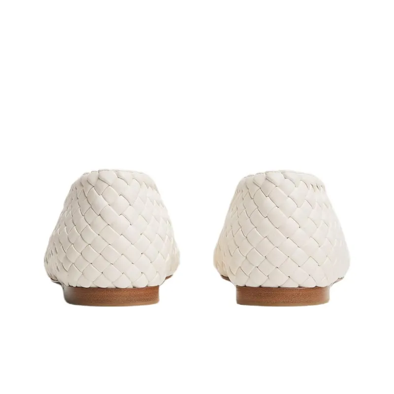 Bottega Veneta Sofia Casual Single Shoes Women's White-4