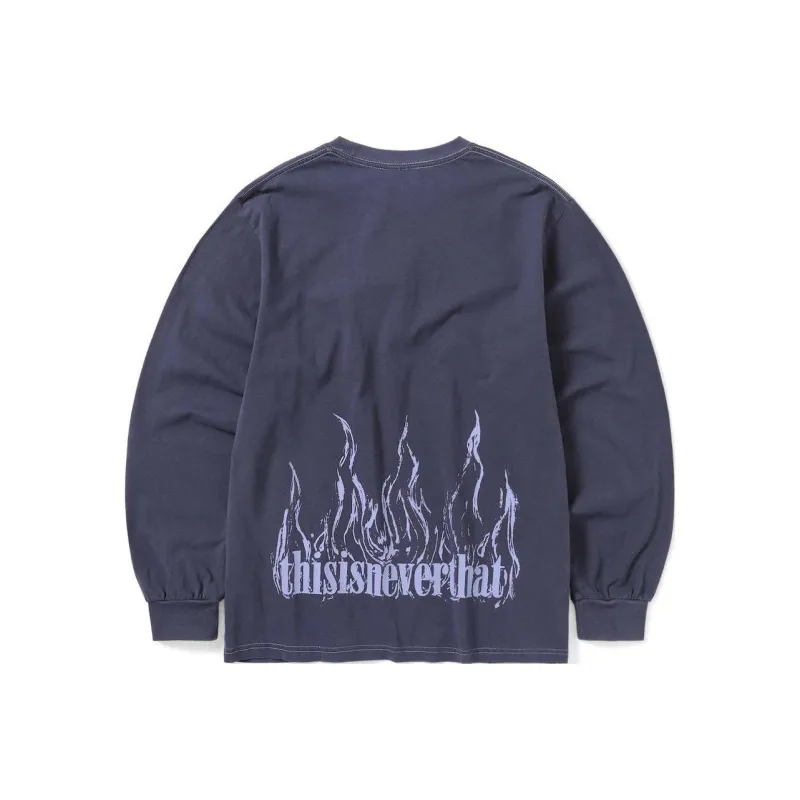Thisisneverthat Flame Onyx Long Sleeve Tee-0