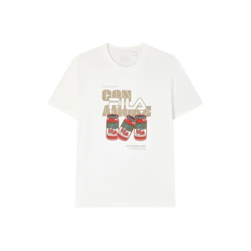 FILA T Shirts Men Cloud White