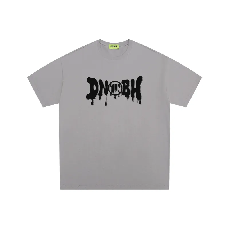 DNBH Loose Fit Casual Crew Neck Heavyweight Short Sleeved T Shirts Unisex-6