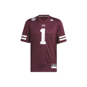 Adidas Free Shipping With AdiClub Mississippi State Football Off Field Home Jersey