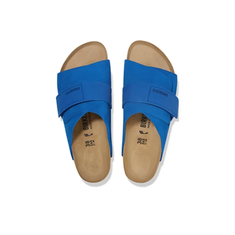 Birkenstock Kyoto Abrasion Resistant Slide Slippers Unisex Blue Regular Loose Fit-3