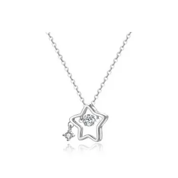 Di Su Xing 925 Silver Zircon Necklaces Women's