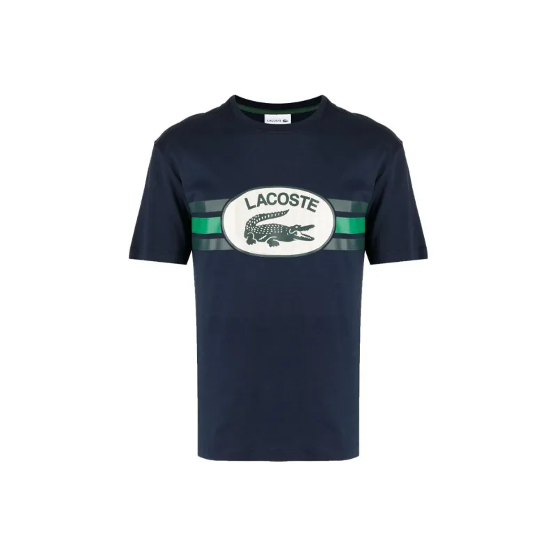 LACOSTE Monogram-print Cotton T-shirt-0
