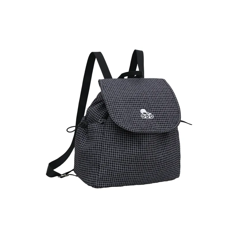 SUN EARTH &U Nylon Backpack Unisex Black-1