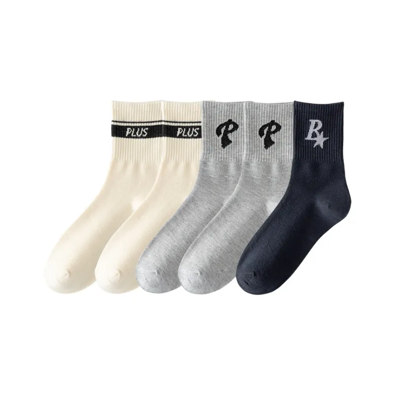 Cotton Gene Mid Calf Socks Men's 5 Pack-12