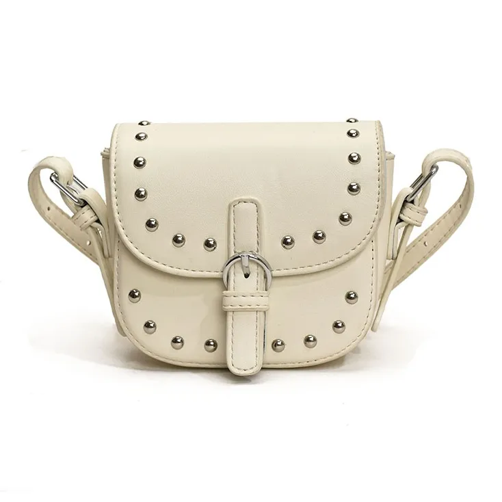 ROUNDOT PU Shoulder Bag Crossbody Bag Regular Women's Ecru/Silver/Black/Pink/Sky Blue/Brown-0