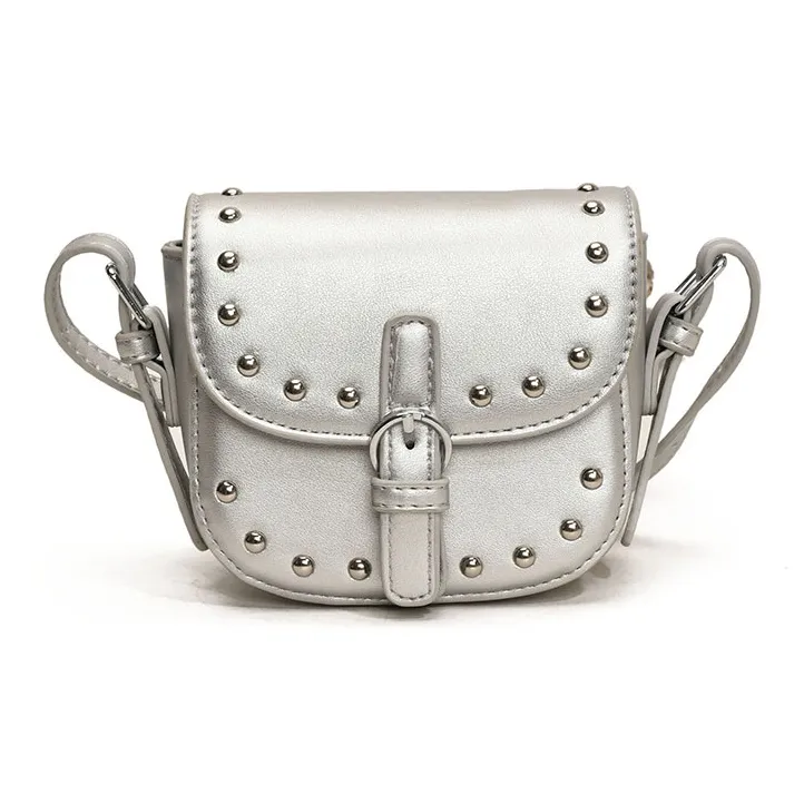 ROUNDOT PU Shoulder Bag Crossbody Bag Regular Women's Ecru/Silver/Black/Pink/Sky Blue/Brown-35