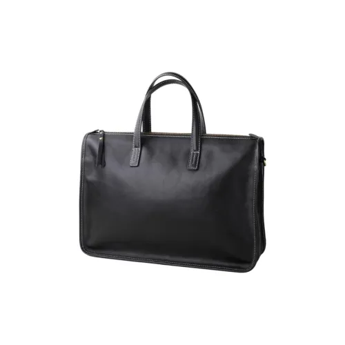MINIBIRD Top Grain Cow Leather Tote Laptop Bag Large Size Women's Multicolor