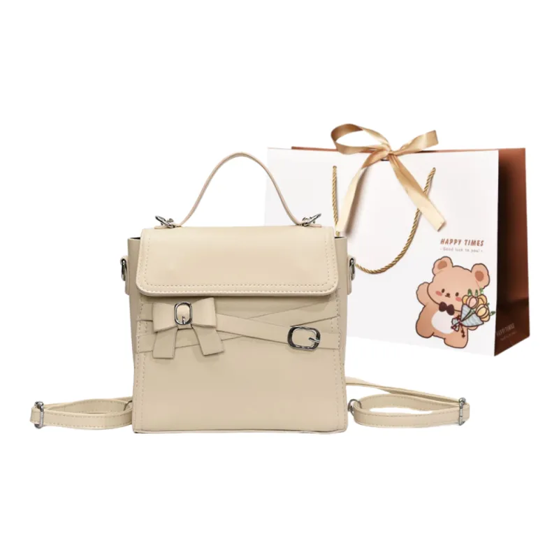 ERANGBEAR PU Backpack Small Size Women's Multicolor-2