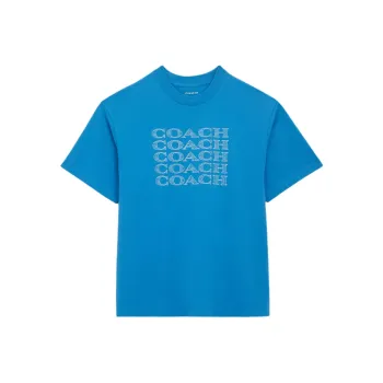 COACH SS24 T Shirt Men's Bright Blue