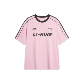 LiNing Sports Fashion Collection T Shirt Unisex Sheer Pink