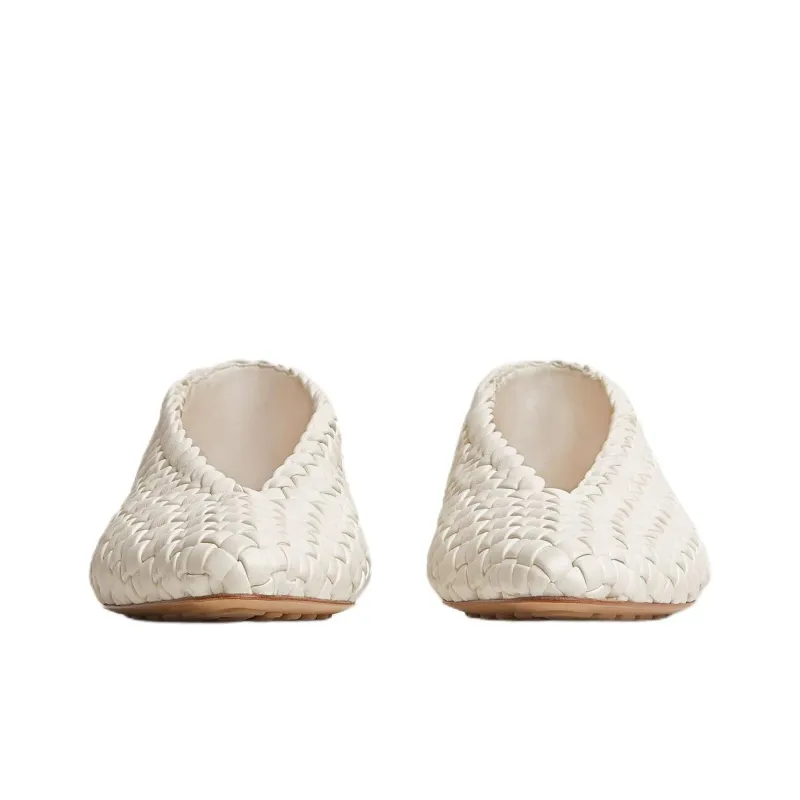 Bottega Veneta Sofia Casual Single Shoes Women's White-2
