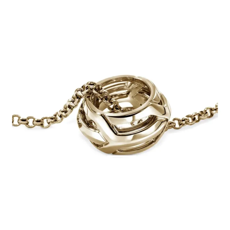 John Hardy 14kt Yellow Gold Icon 50 pendant Necklace-1