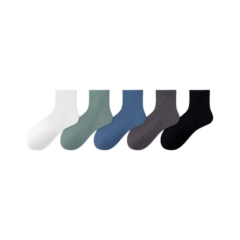 MIIOW Mid Calf Socks Men's 5 Pack-17