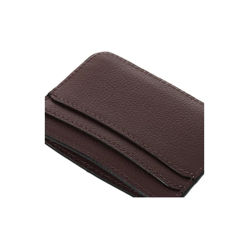 Chloe Marcie Grain Calfskin Card Holder Card Holder Regular Women's Deep Violet-4