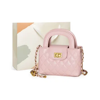 15 MINS Synthetic Leather Portable Crossbody Bag Shoulder Bag Mini Women's Pink/White/Black