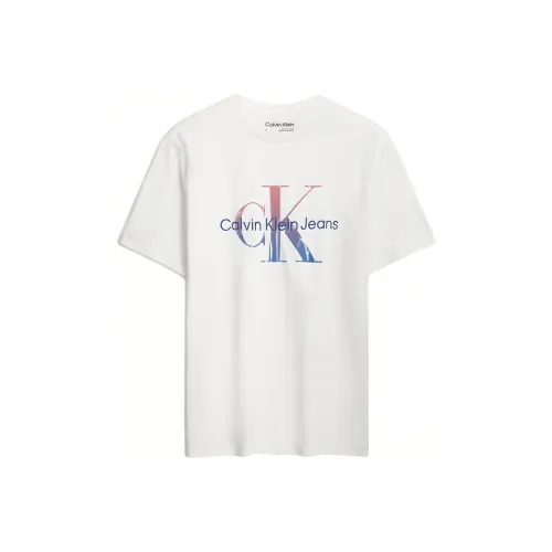 CALVIN KLEIN T Shirt Men's Moon White