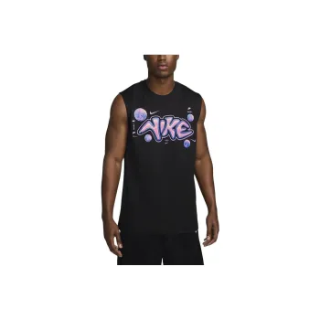 Nike Dri FIT Sleeveless Basketball T Shirt T Shirt Men's Black