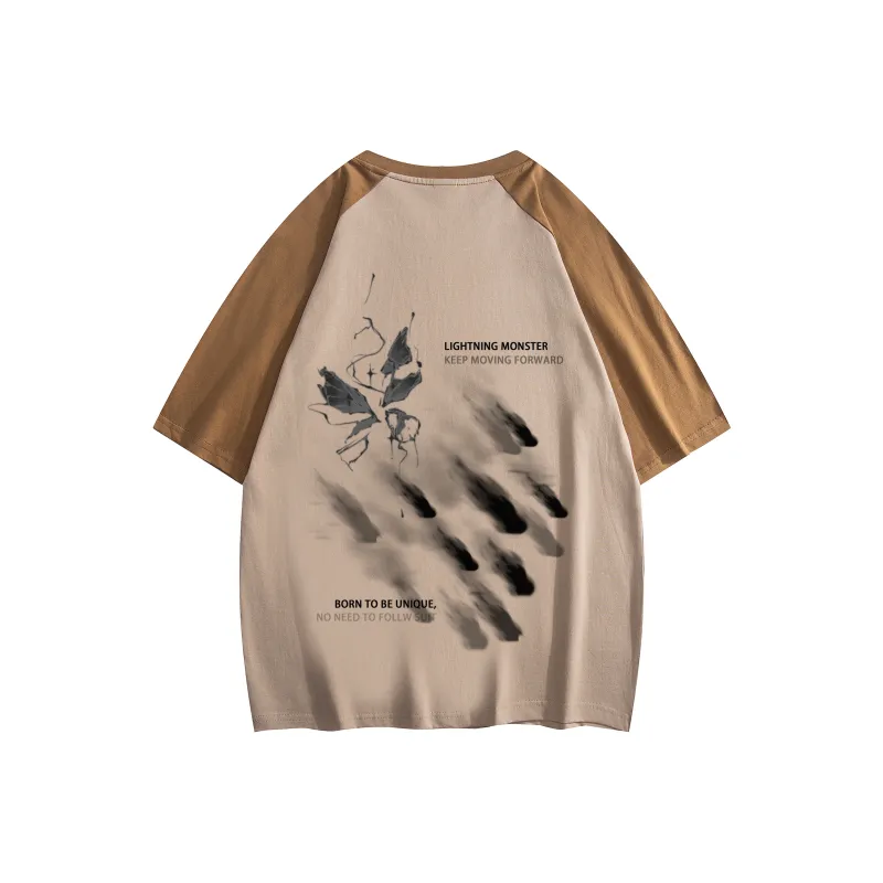 LIGHTNING MONSTER Raglan Sleeve T Shirt Unisex-12