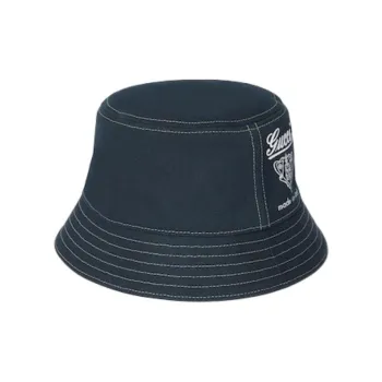 GUCCI Viscose Bucket Hats Men's Dark Blue