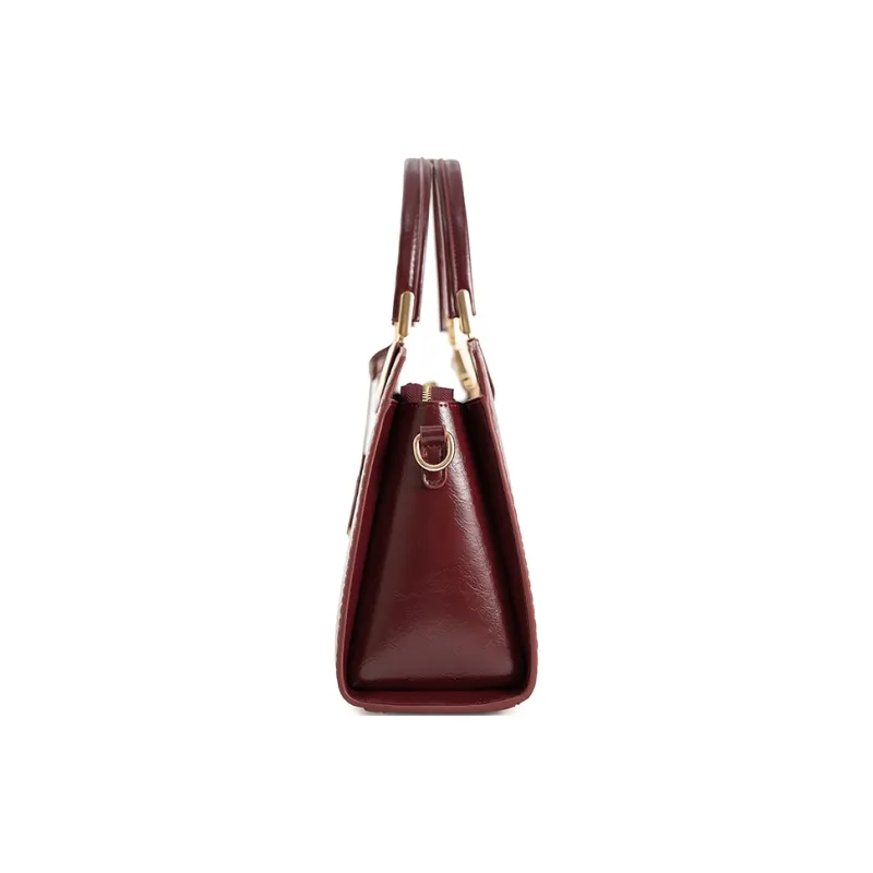 Vigno Synthetic Leather Tote Shoulder Bag, Crossbody Bag, Handbag Regular Women's Red-4