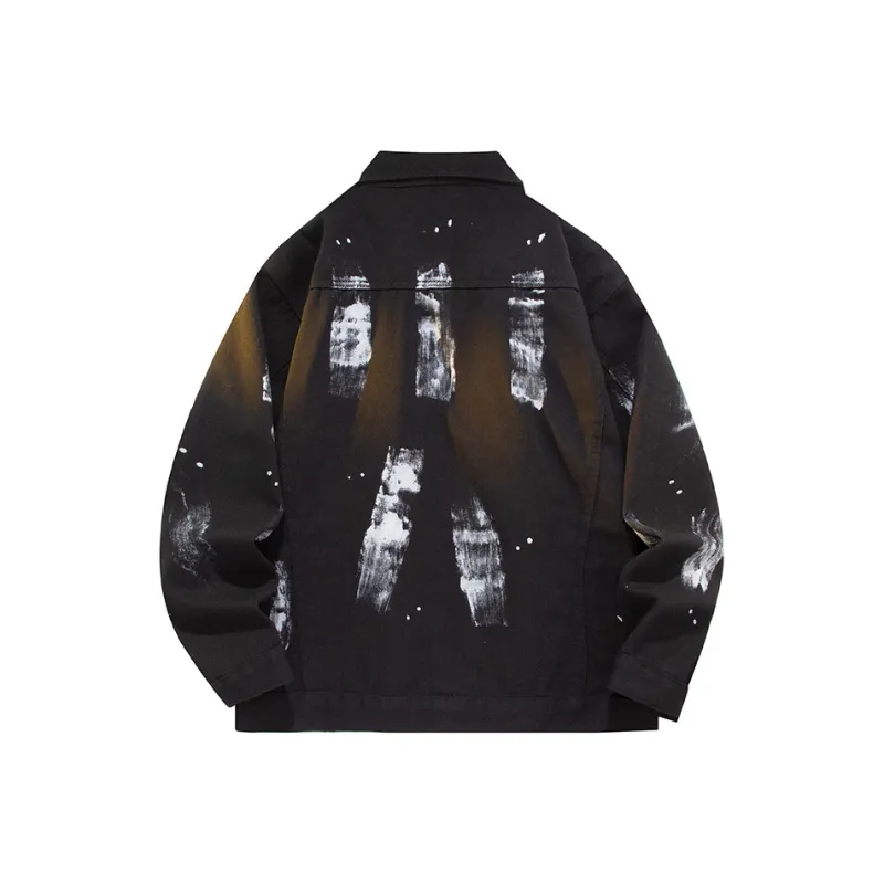 RED DRAGONFLY Denim Jacket Unisex Black-1