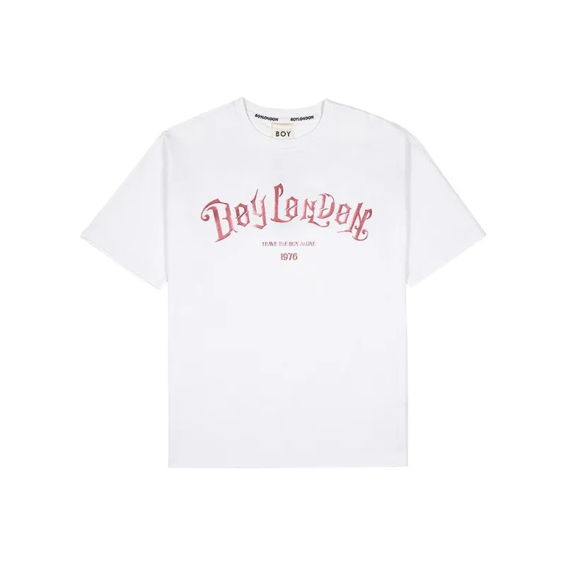 Boy London Drop Shoulder Sleeve T Shirt Unisex White-0