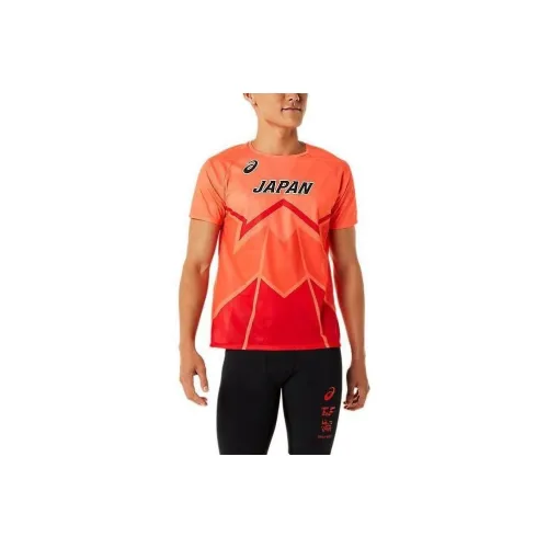 Asics T-Shirts Men Orange