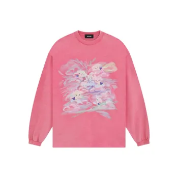 WE11DONE SS24 T Shirt Unisex Pink