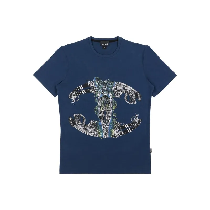 Just Cavalli T Shirt Men's Blue-0