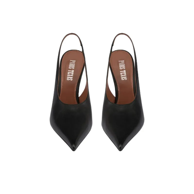 Paris Texas Nina Wedge Heel High Heels 10.5cm Women's Black-4