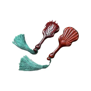 XIBI Little Banana Leaf Airbag Comb Rosewood Air Cushion Comb Full Body Meridian Scalp Massage Comb Cute