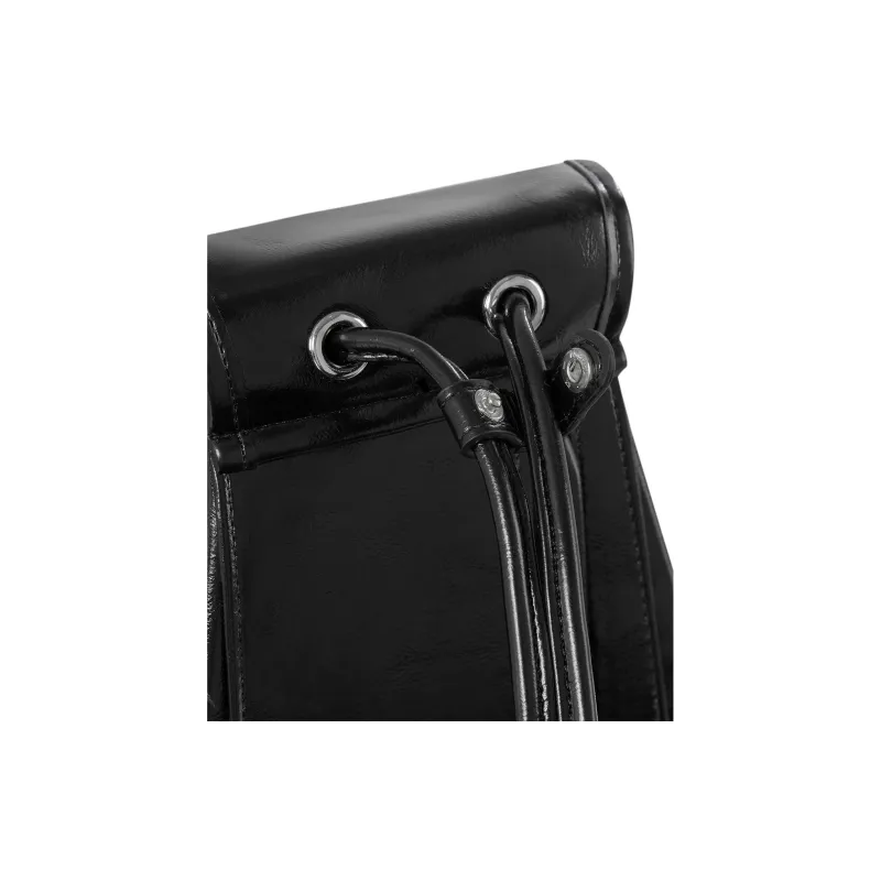 Stand Oil Vegan Leather Backpack Mini Women's Black-4