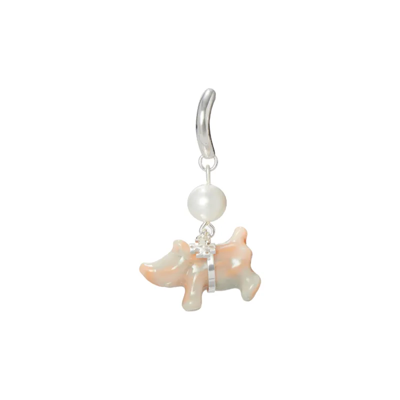 TORY BURCH Brass Earrings Women's Light Pink-1