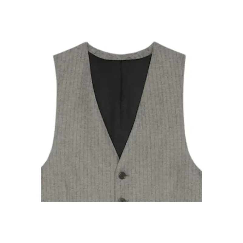 CELINE Vest In Striped Flannel-3