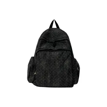 Meow In The Grass Denim Backpack Unisex Multicolor
