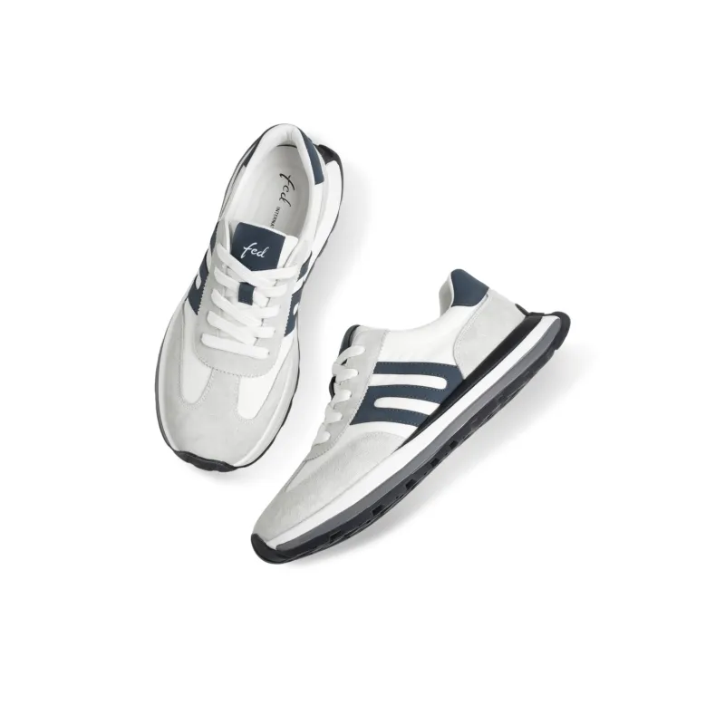 FED Casual Shoes Men Low Top Black/White-9