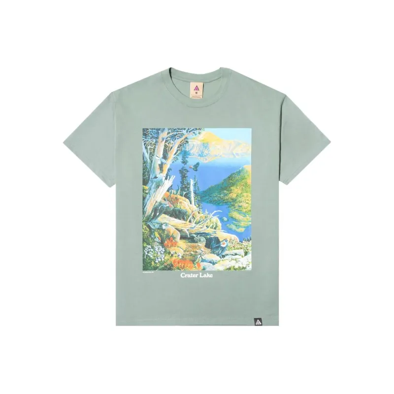 Nike ACG Short Sleeve Crater T Shirt Men's Clay Green-0