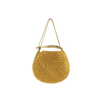 Bottega Veneta SARDINE Suede Shoulder Bag, Crossbody Bag, Handbag Large Size Women's Brown