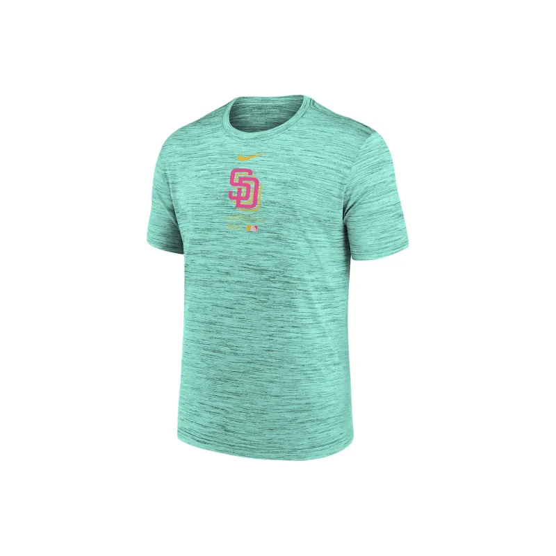 Nike San Diego Padres City Connect Practice Velocity T-Shirt Men's Mint Green-0