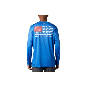 Columbia Terminal Tackle PFG Fish Flag™ T Shirt Men's Blue