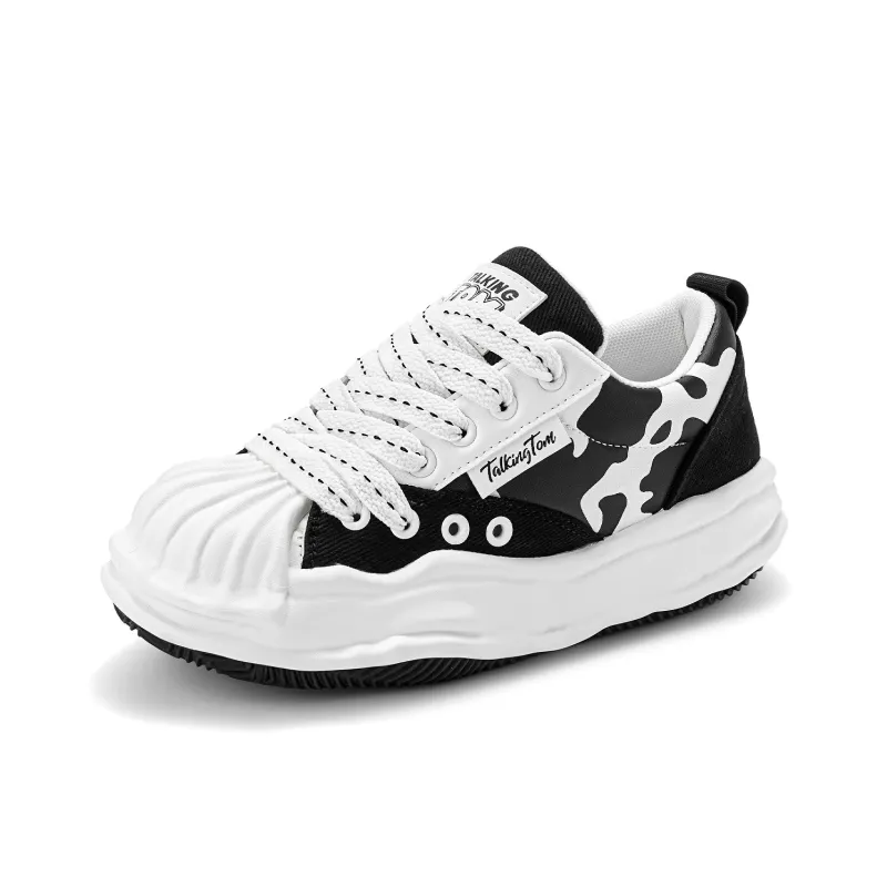 TALKING TOM Casual Shoes Unisex Low Top Ecru/Cow Color-10