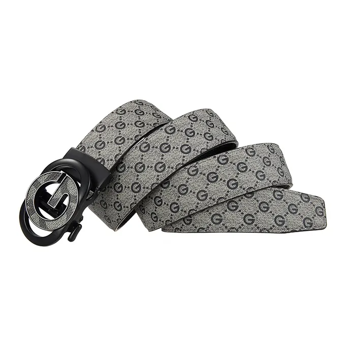 JONNY MOORE Top Grain Cow Leather Belts Men's 3.5CM-1
